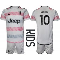 Dětský Fotbalový dres Juventus Paul Pogba #10 2023-24 Venkovní Krátký Rukáv (+ trenýrky)